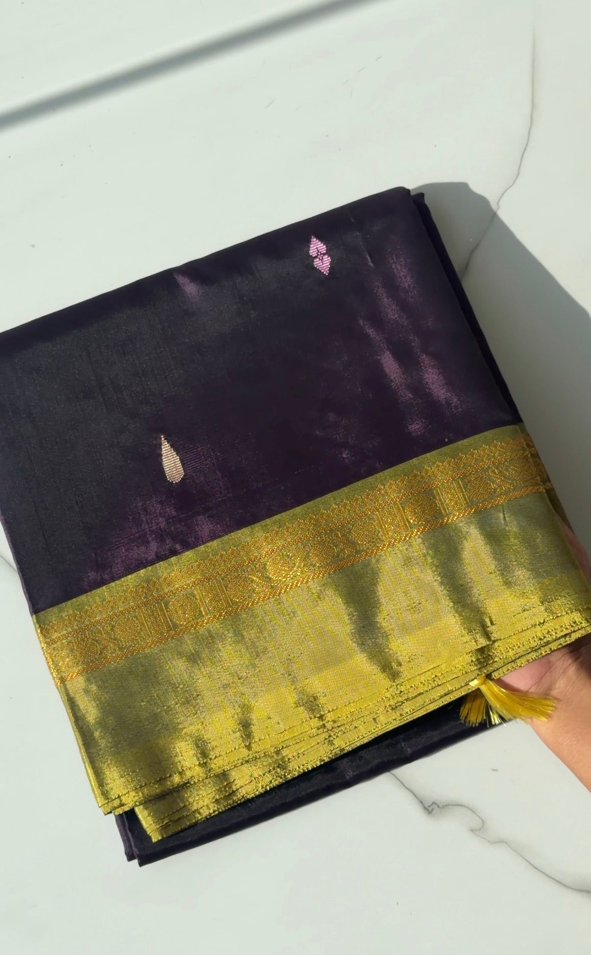 Chinnalampattu saree (Dark blue and green) - TN382