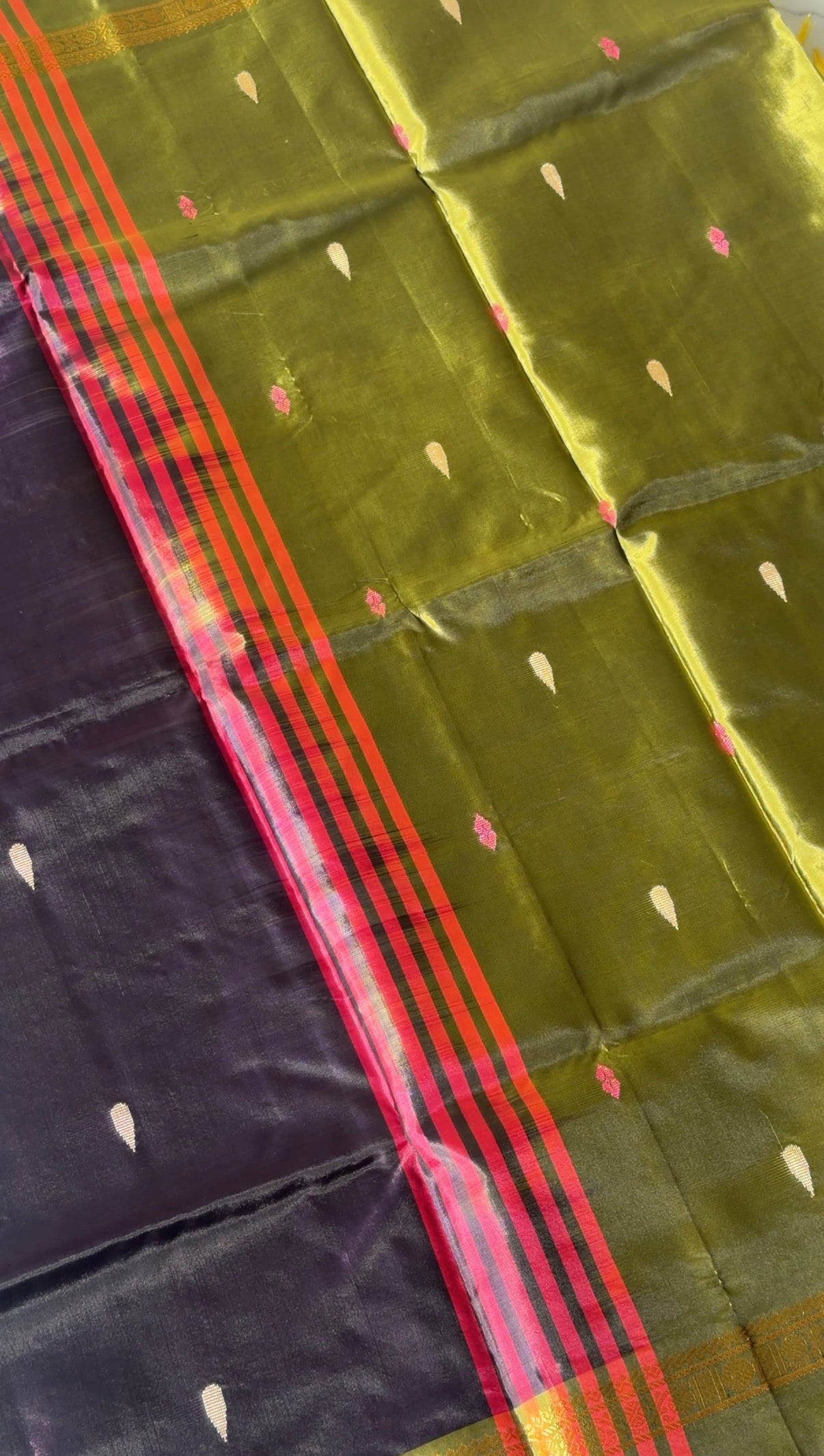 Chinnalampattu saree (Dark blue and green) - TN382