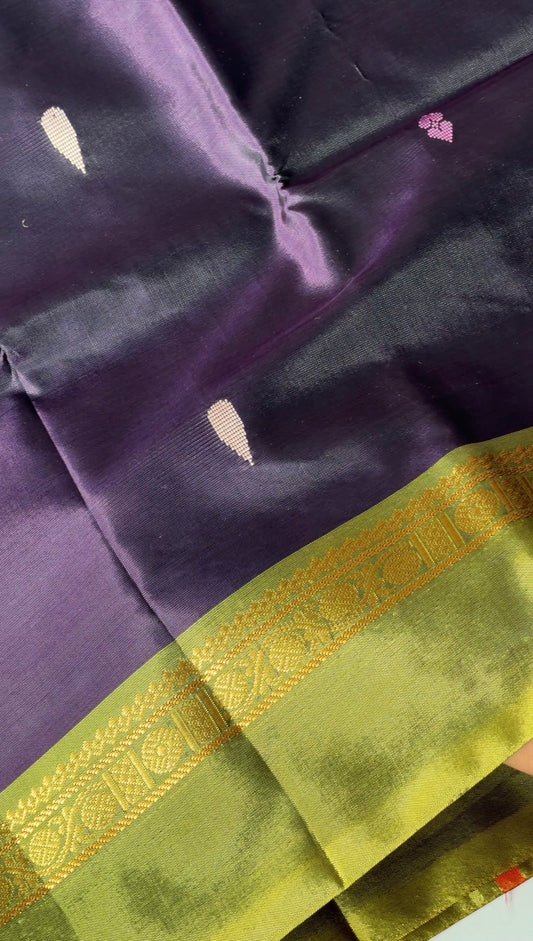 Chinnalampattu saree (Dark blue and green) - TN382