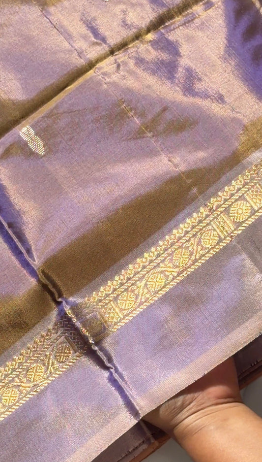 Chinnalampattu saree (Dual tone - Amethyst) - TN384