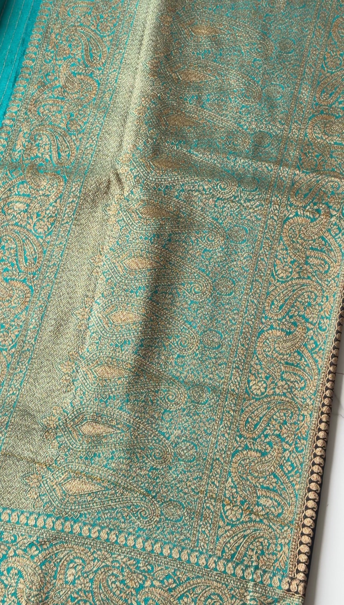 Georgette (Black with Green) - TN399
