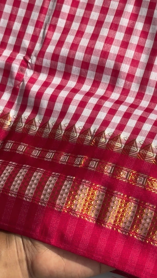 Pink Ilkal Saree - TN438