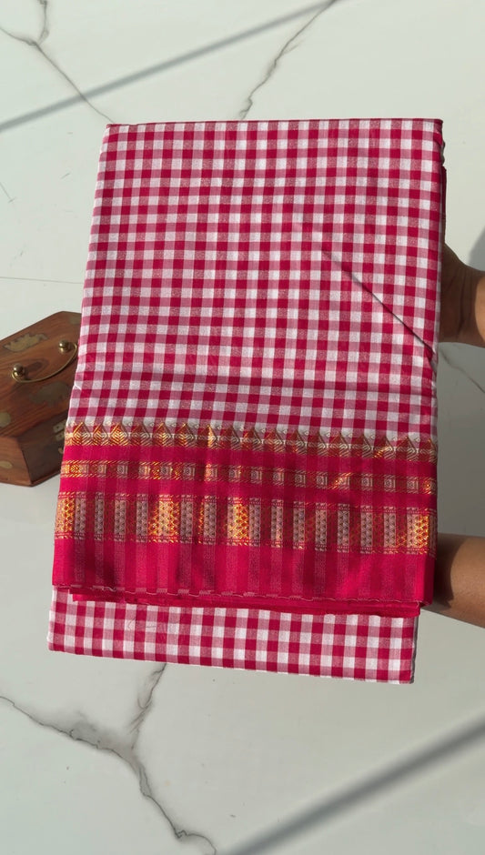 Pink Ilkal Saree - TN438