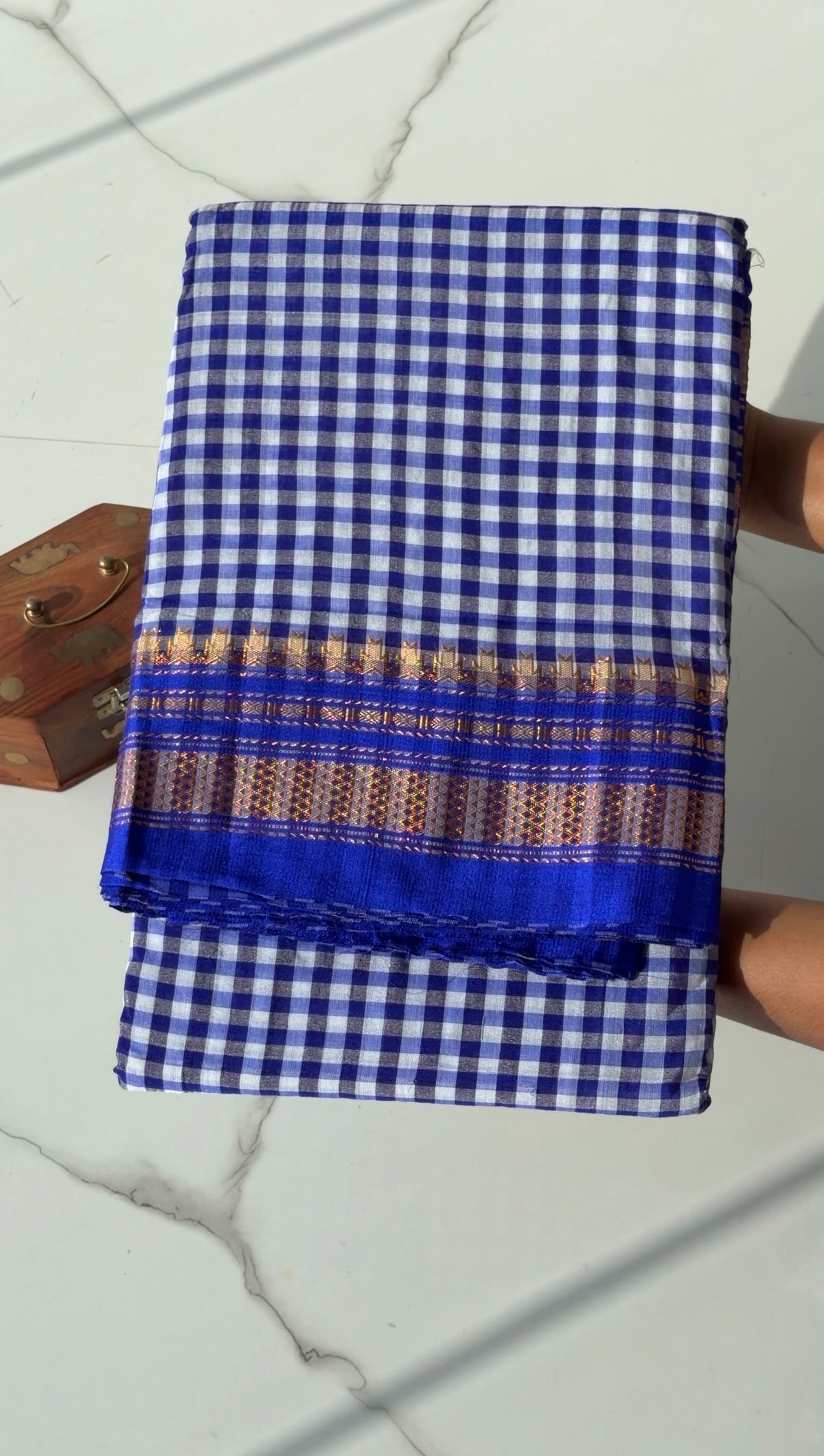 Blue Ilkal Saree - TN441