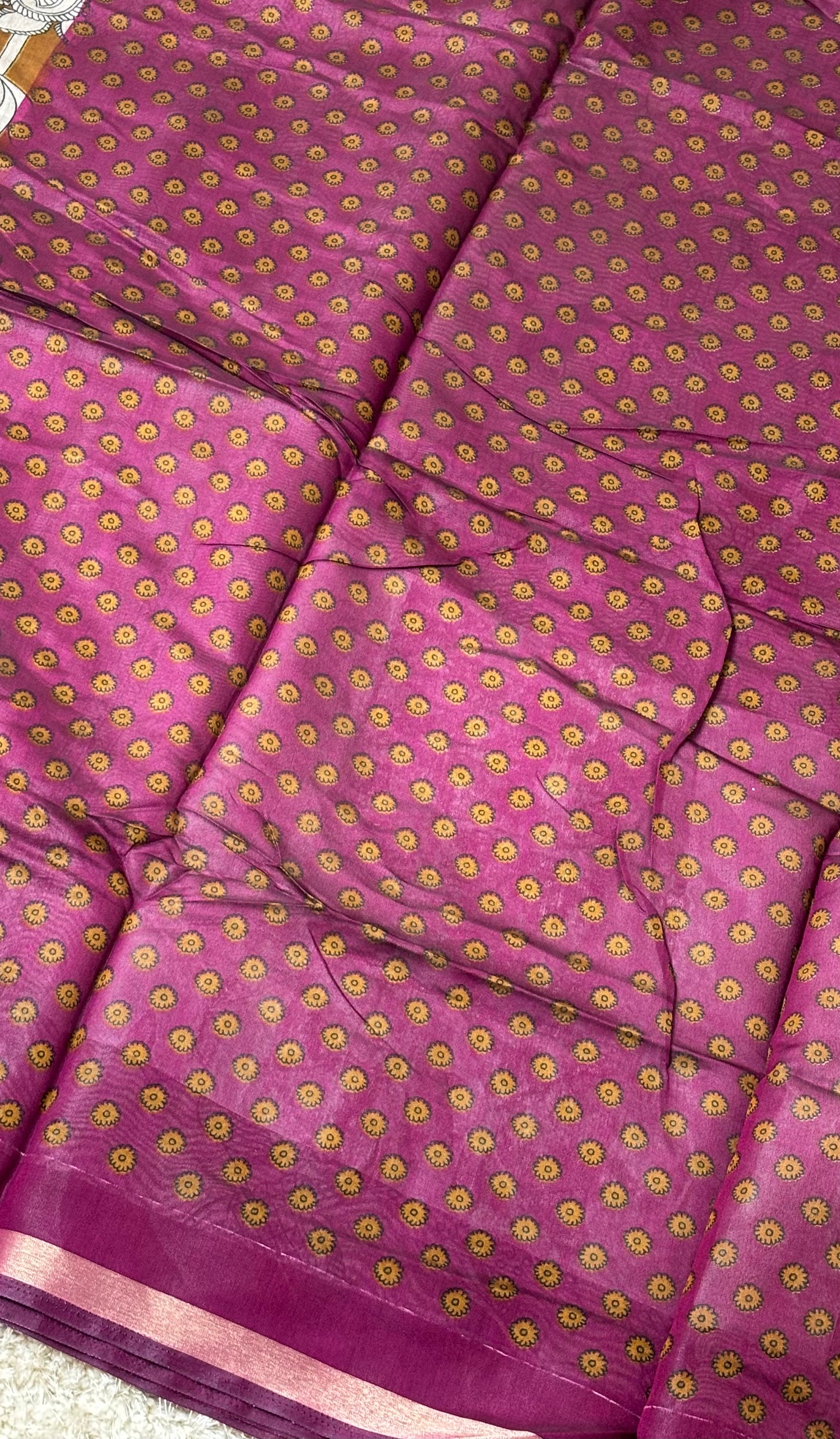 Soft Cotton with silk blend : Mustard - TN041