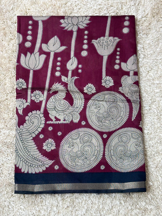 Soft cotton with silk blend : Magenta - TN040