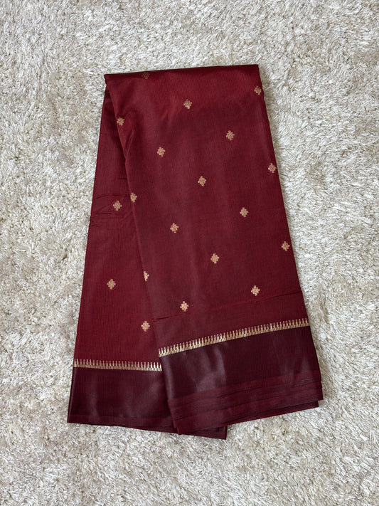 Silk Cotton : Maroon -TN044