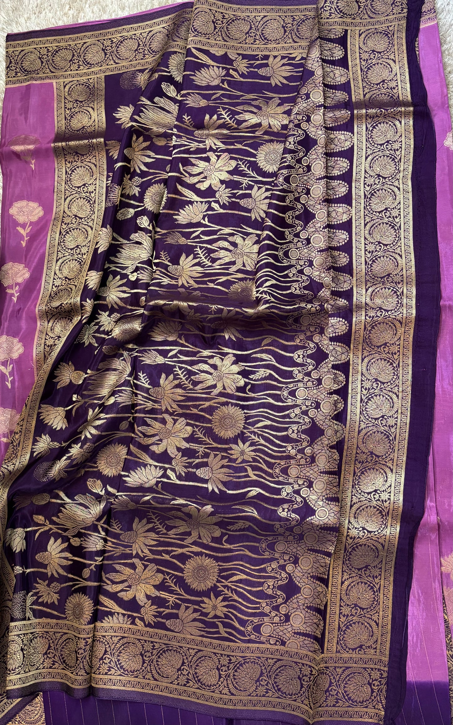 BANARASI SILK : PURPLE - TN003