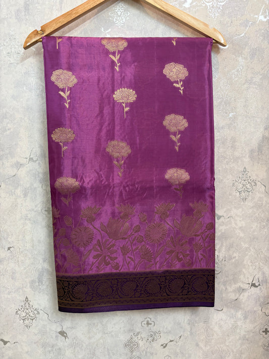 BANARASI SILK : PURPLE - TN003