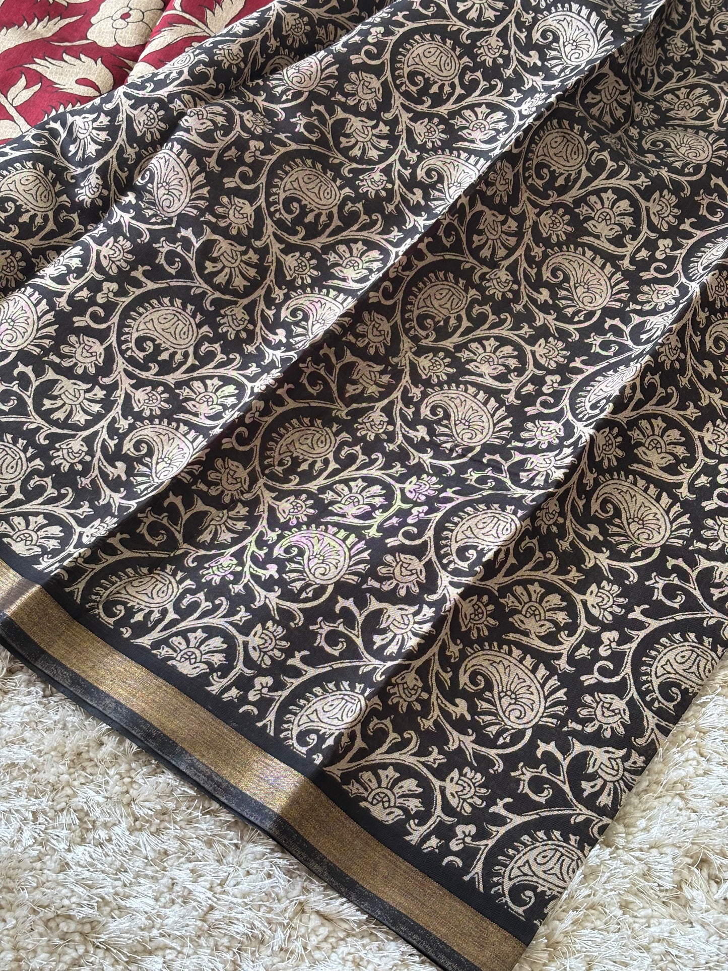 Mashru Silk : Red - TN032