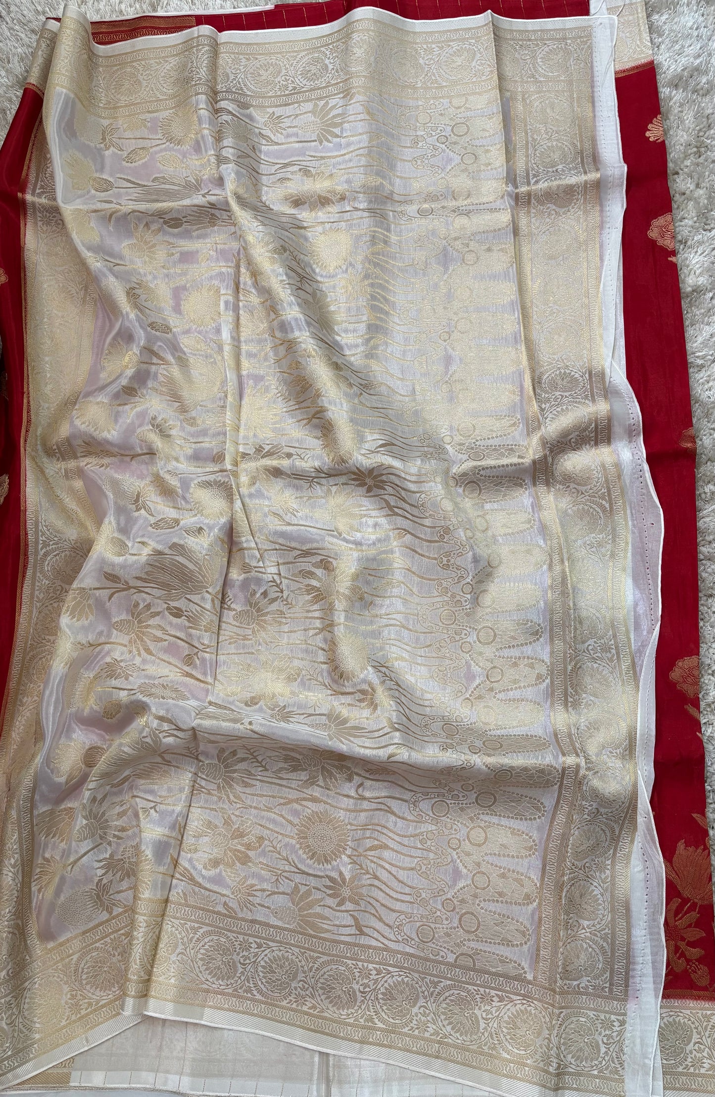 BANARASI SILK : RED - TN004