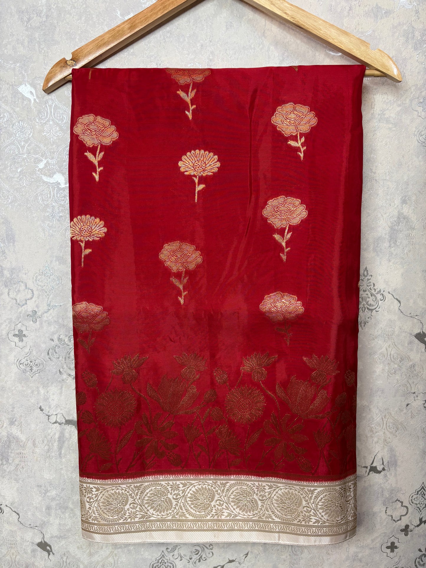 BANARASI SILK : RED - TN004