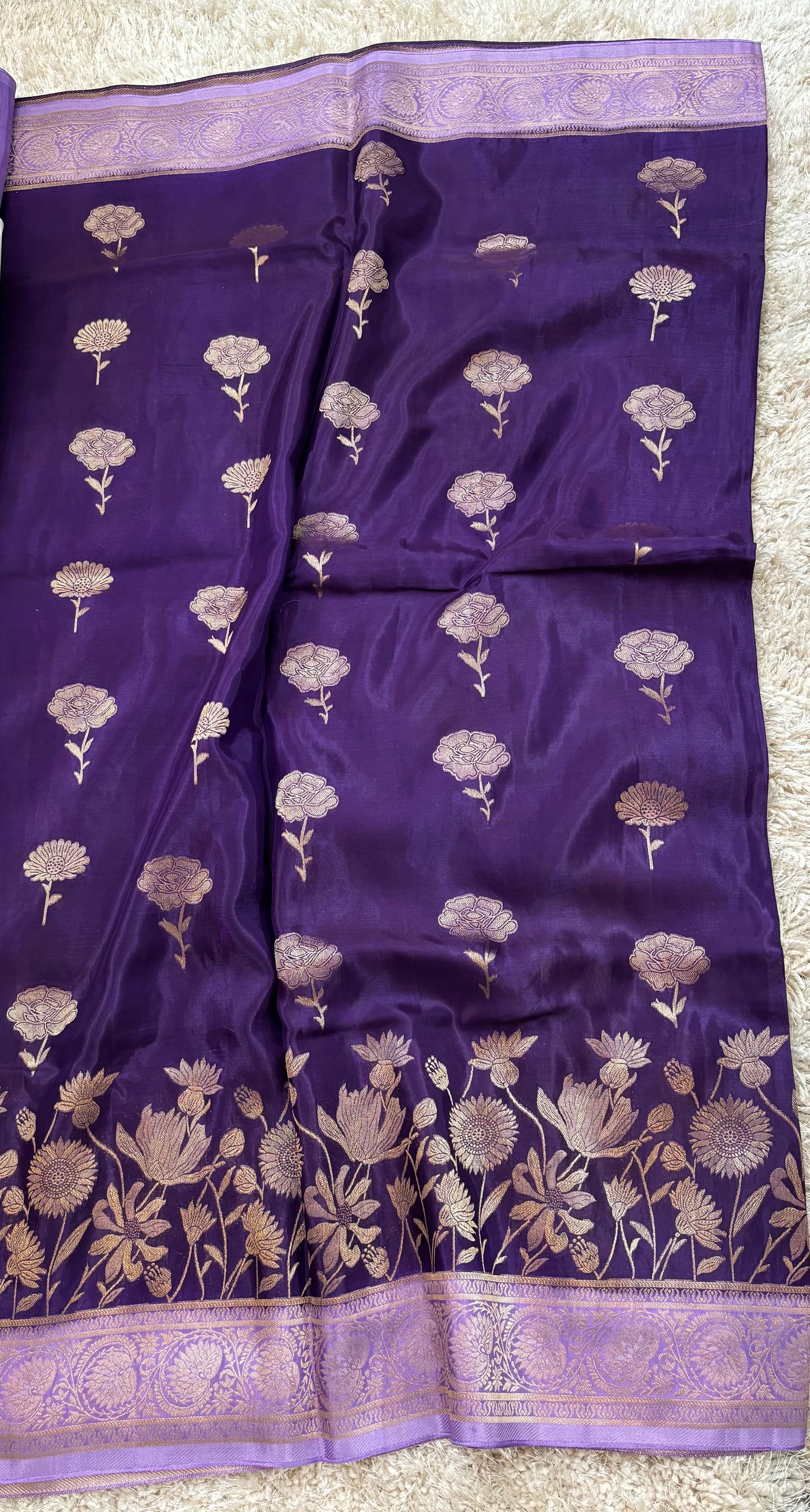 BANARASI SILK : VIOLET - TN006