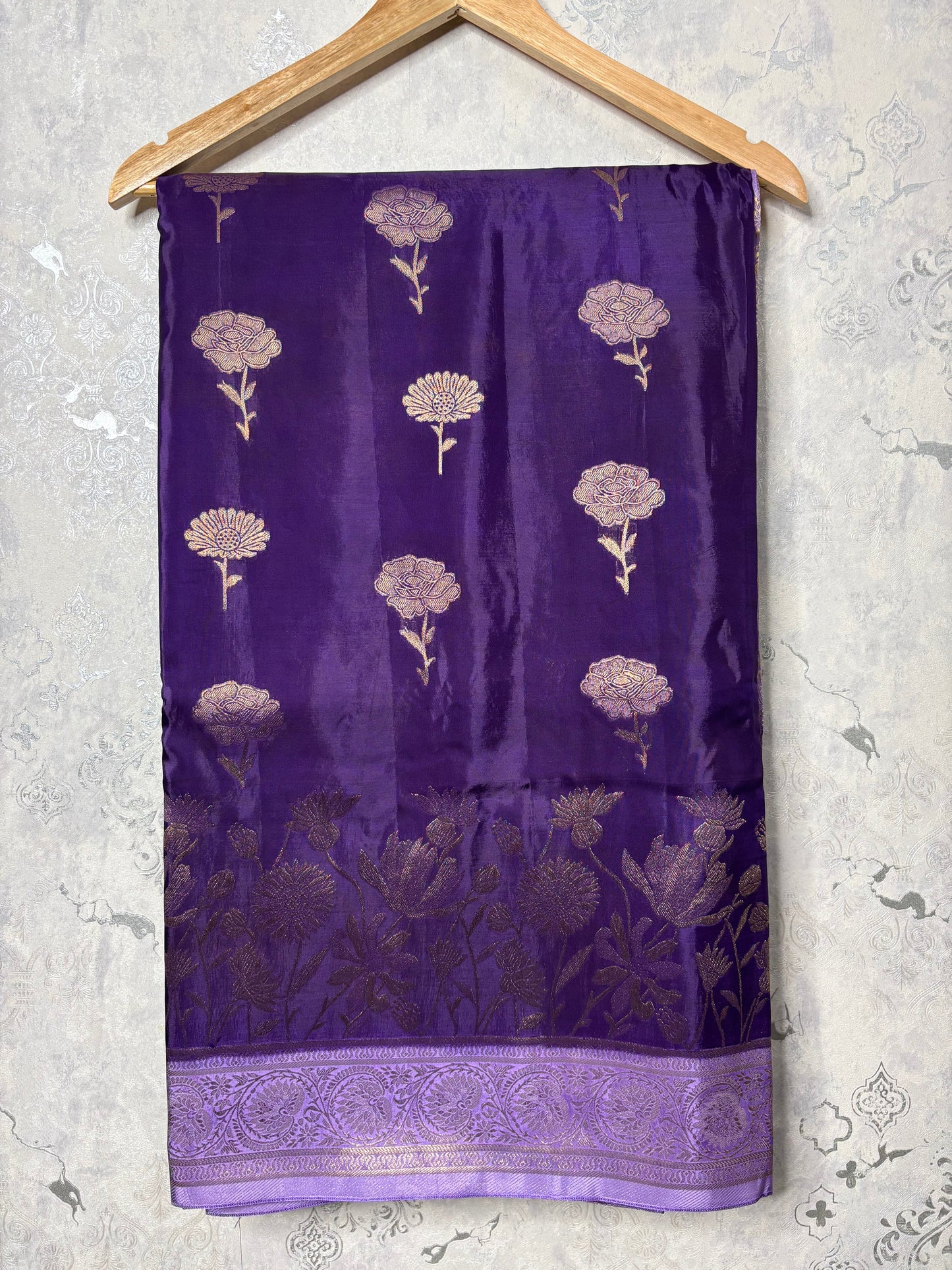 BANARASI SILK : VIOLET - TN006