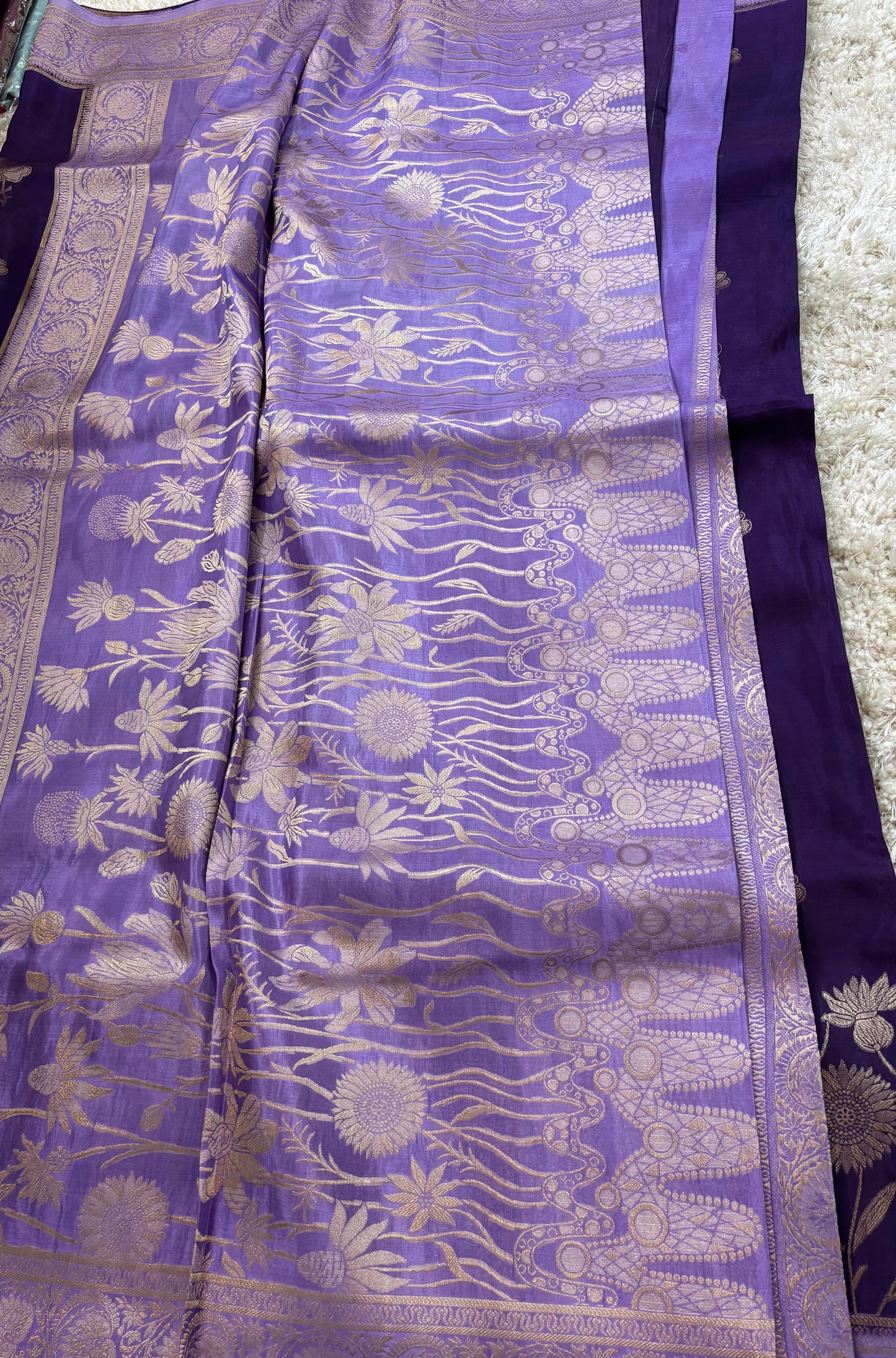 BANARASI SILK : VIOLET - TN006