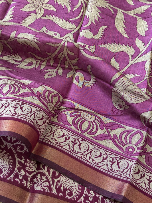 Mashru Silk : Violet - TN030