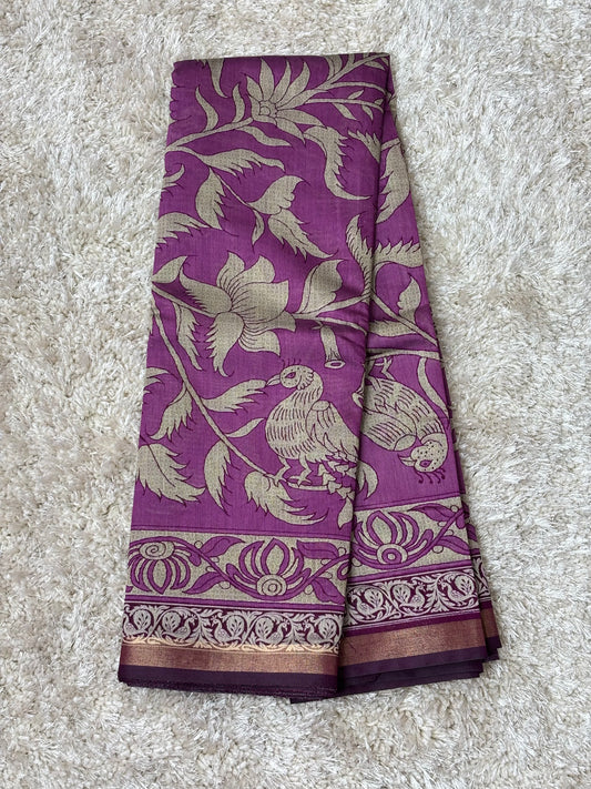 Mashru Silk : Violet - TN030