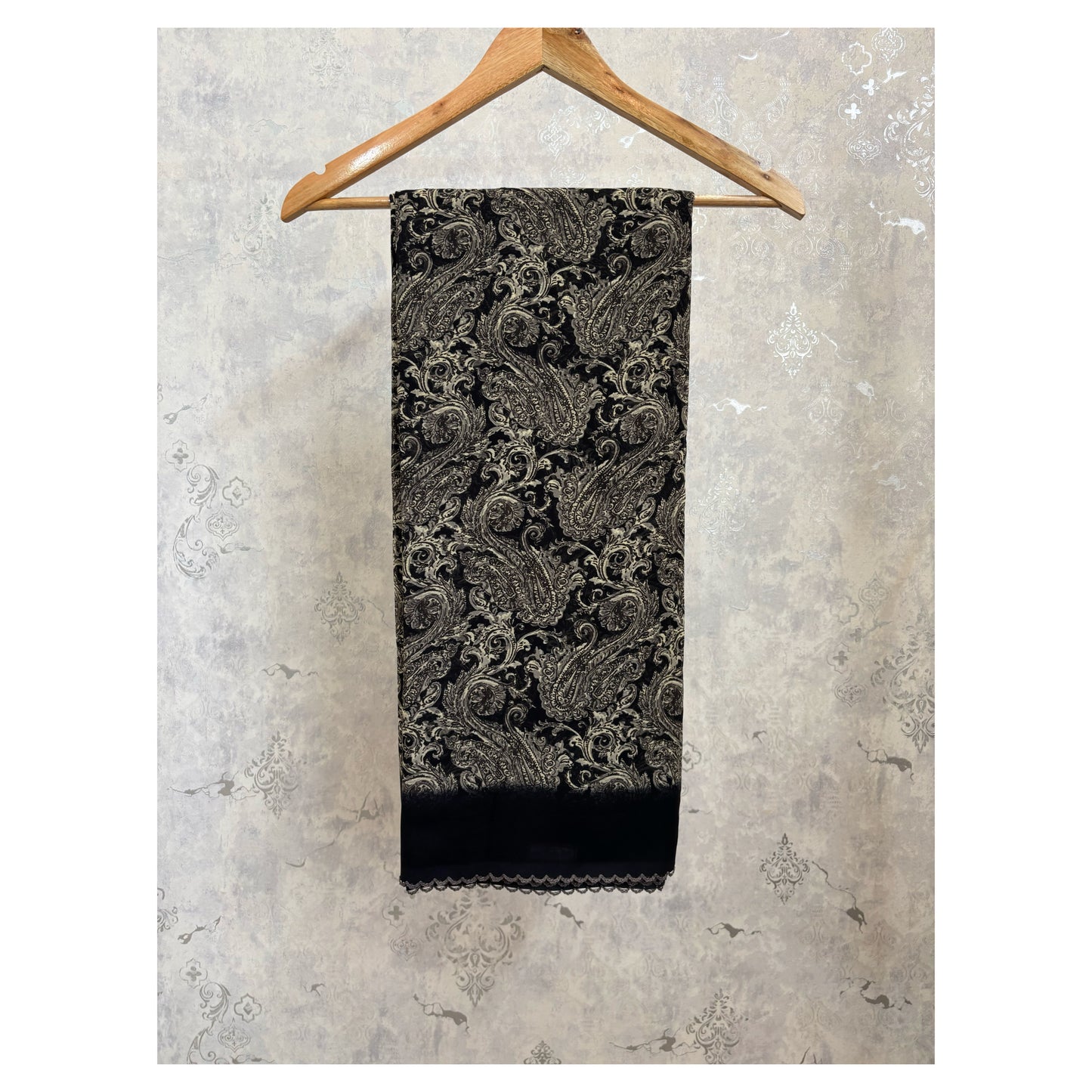 Georgette Saree : Black - TN127