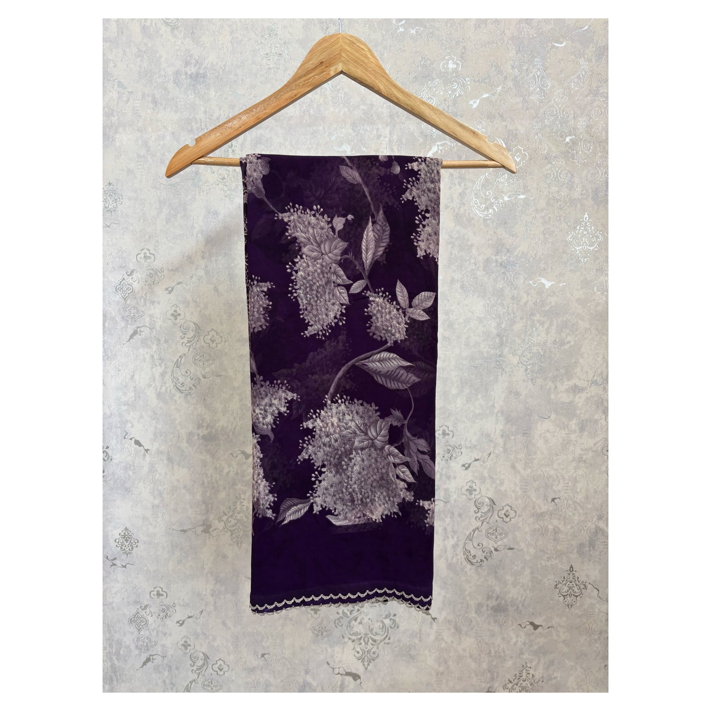 Georgette Saree : Purple - TN130