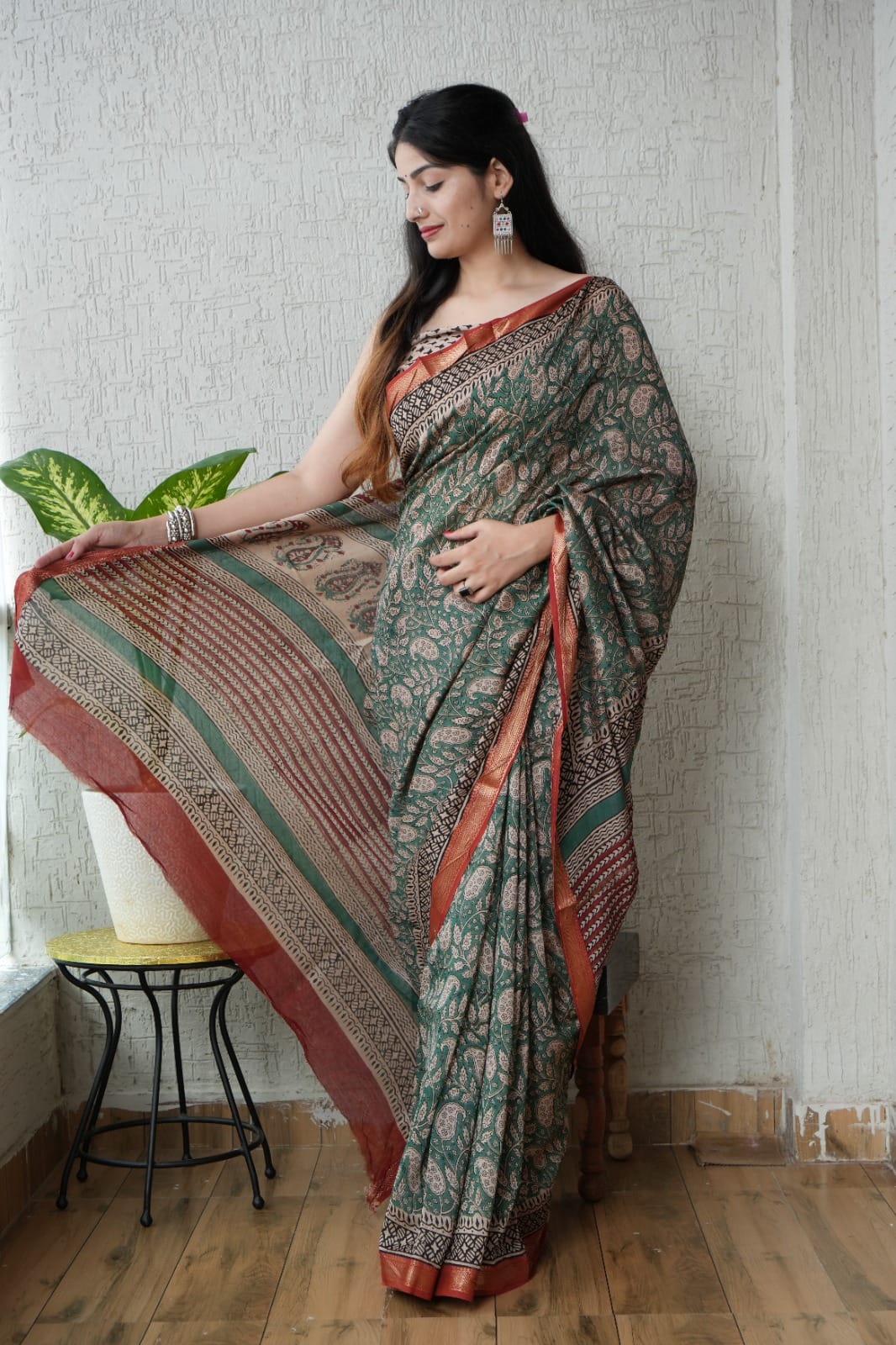 Maheshwari Silk Saree - TN152