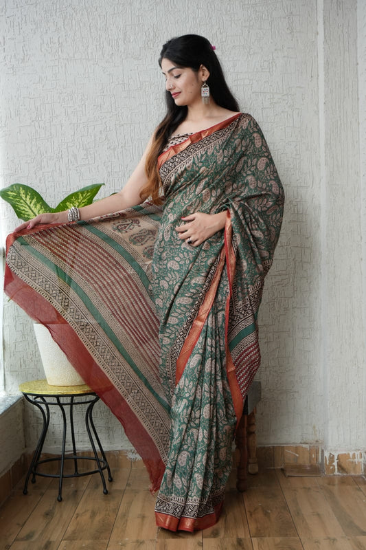 Maheshwari Silk Saree - TN152