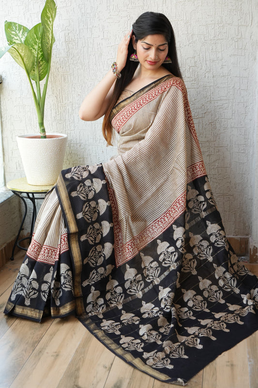 Maheshwari Silk Saree - TN155