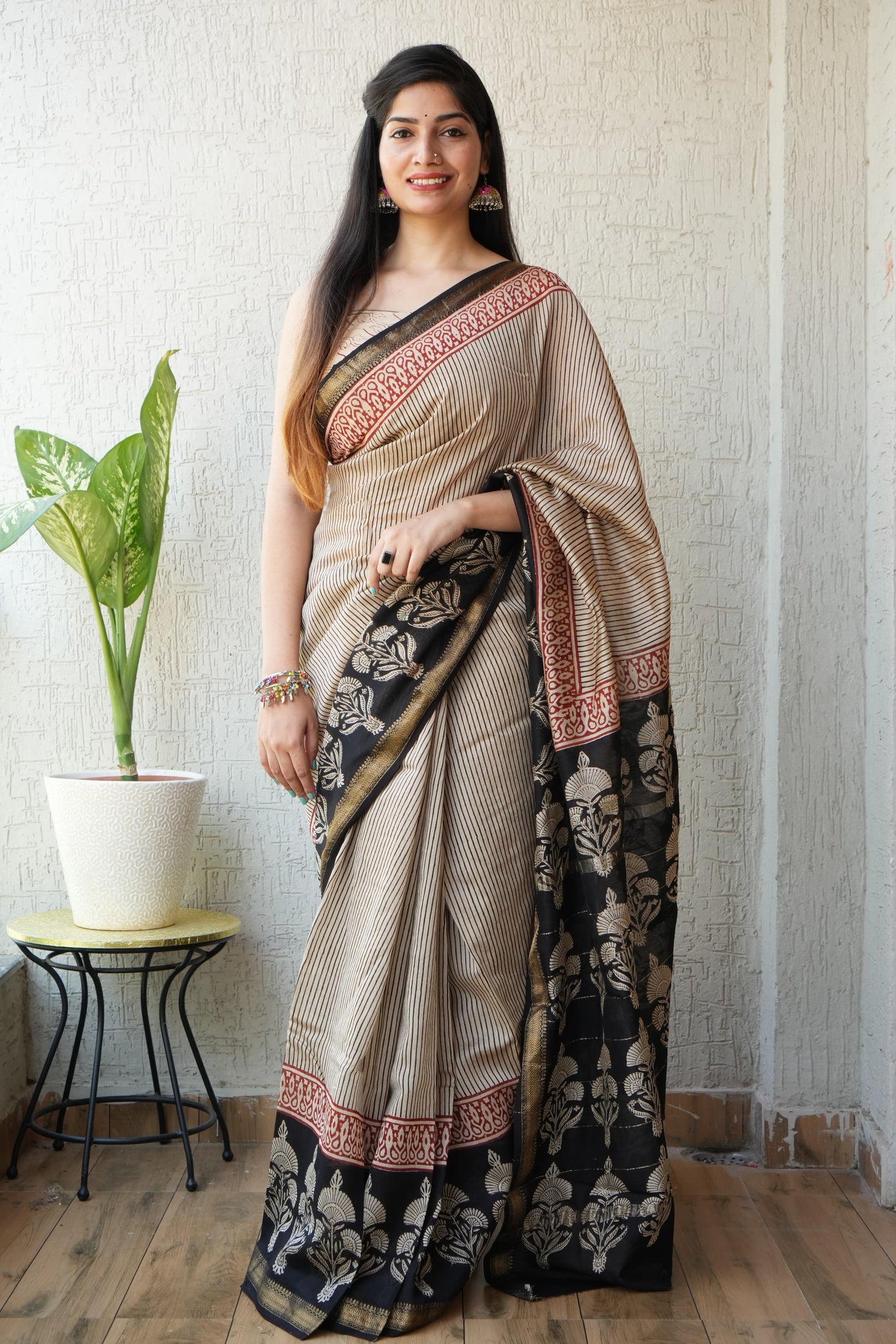 Maheshwari Silk Saree - TN155