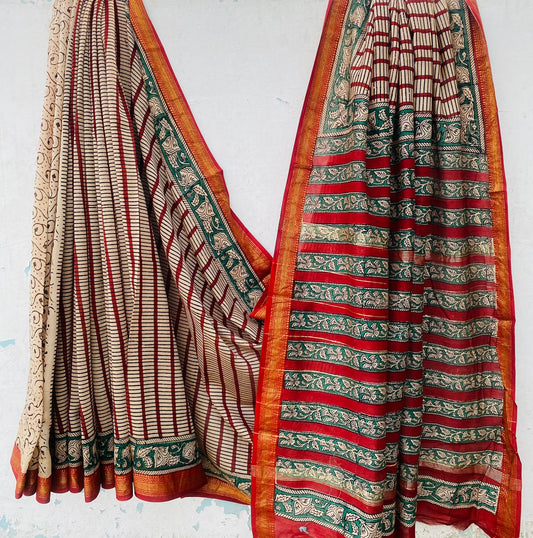Maheshwari Silk Saree - TN156