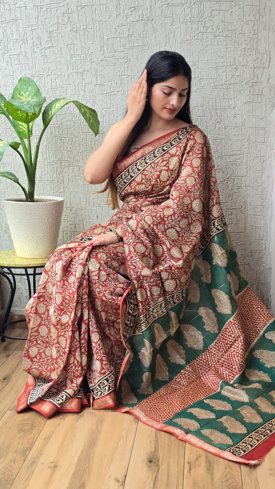 Maheshwari Silk Saree - TN159